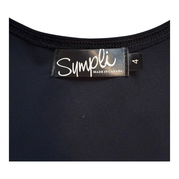 Sympli Whisper Boxy Drape Asymmetrical Handkerchief Pocket Tunic - Size 4 - Picture 8 of 14